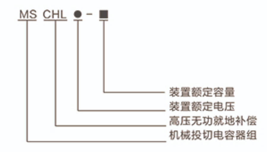 MSCHL高壓無(wú)功就地補(bǔ)償型號(hào)含義